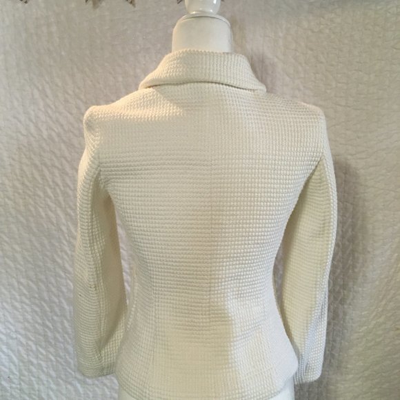 Zara Basic Waffle Knit Sweater Jacket - Picture 6 of 7
